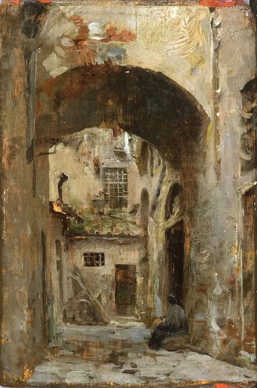 José Garnelo y Alda - Vicolo Fiorentino